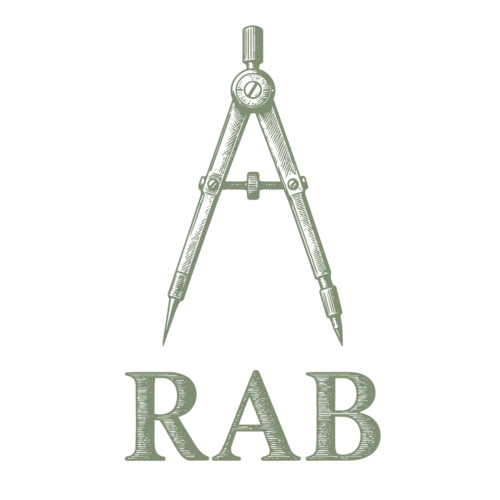 The compass mark with the RAB monogram
