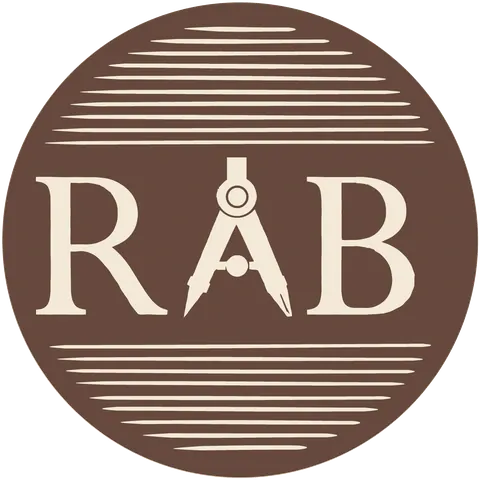 The round engraved RAB emblem
