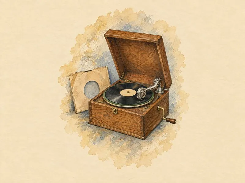 The gramophone illustration