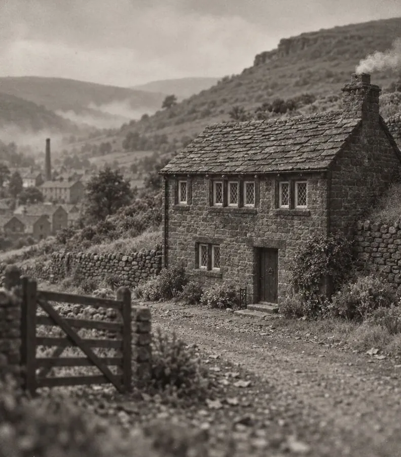 Intake Cottage, a two-storey gritstone weaver's cottage