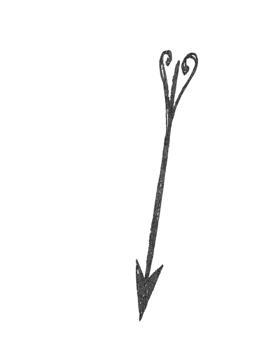The weathervane arrow